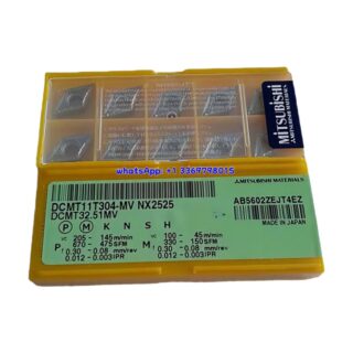 Original Mitsubishi DCMT11T304-MV NX2525 Carbide Insert - Diamond 55° | Steel (10 PCS)