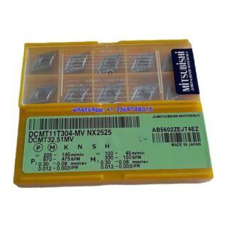 Original Mitsubishi DCMT11T304-MV NX2525 Carbide Insert - Diamond 55° | Steel & More (10 PCS)