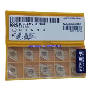 Original Mitsubishi DCMT11T304-MV UE6020 Carbide Insert - Diamond 55° | Steel & More (10 PCS)