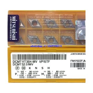 Original Mitsubishi DCMT11T304-MV VP15TF Carbide Insert - Diamond 55° | Steel, Stainless Steel (10 PCS)