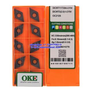 Original OKE DCMT11T304-OTM OC2125 Carbide Insert - Diamond 55° (10 PCS)