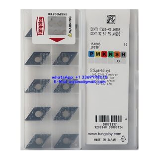 Original Tungaloy DCMT11T304-PS AH905 Carbide Insert - Diamond 55° (10 PCS)