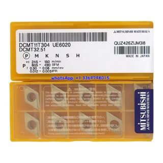 Original Mitsubishi DCMT11T304 UE6020 Carbide Insert - Diamond 55° | Steel & More (10 PCS)