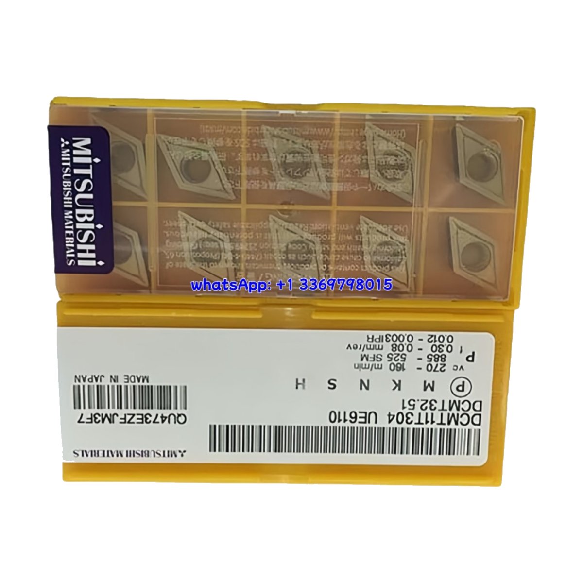 Original Mitsubishi DCMT11T304 UE6110 Carbide Insert - Diamond 55° (10 PCS)
