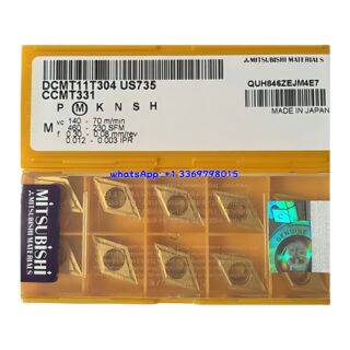 Original Mitsubishi DCMT11T304 US735 Carbide Insert - Diamond 55° | Steel & More (10 PCS)