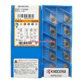 Original Kyocera DCMT11T304-HQ CA5525 Carbide Turning Insert - Diamond 55° | Steel (10 PCS)
