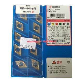 Original Kyocera DCMT11T304-HQ PV7020 Carbide Turning Insert - Diamond 55° | Stainless Steel (10 PCS)