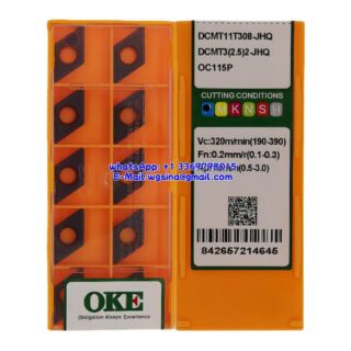 Original OKE DCMT11T308-JHQ OC115P Carbide Insert - Diamond 55° (10 PCS)