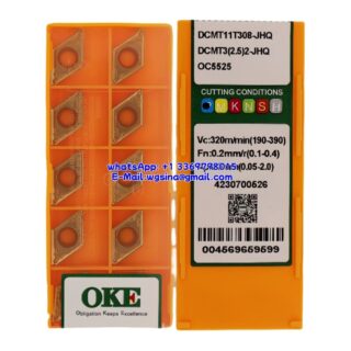 Original OKE DCMT11T308-JHQ OC5525 Carbide Insert - Diamond 55° (10 PCS)