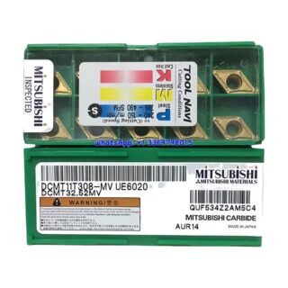Original Mitsubishi DCMT11T308-MV UE6020 Carbide Insert - Diamond 55° (10 PCS)