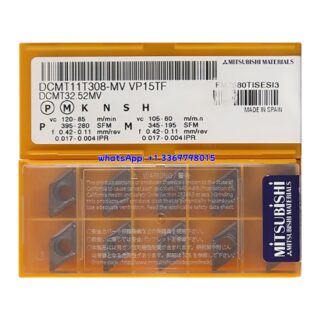 Original Mitsubishi DCMT11T308-MV VP15TF Carbide Insert - Diamond 55° | Steel & More (10 PCS)