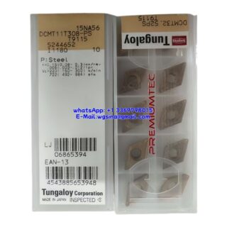 Original Tungaloy DCMT11T308-PS T9115 Carbide Insert - Diamond 55° | Steel (10 PCS)