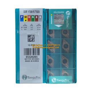 Original TaeguTec DCMT11T308 TT9225 Carbide Insert - Diamond 55° | Steel (10 PCS) FG DCMT11T308 FG TT9225