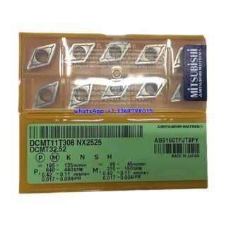 Original Mitsubishi DCMT11T308 NX2525 Carbide Insert - Diamond 55° | Steel (10 PCS)