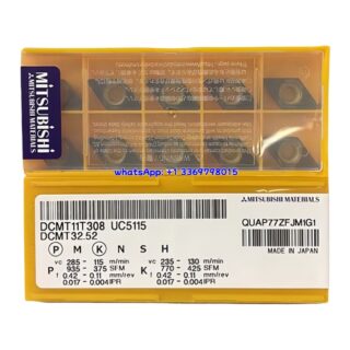 Original Mitsubishi DCMT11T308 UC5115 Carbide Insert - Diamond 55° | Steel & More (10 PCS)