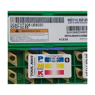 Original Mitsubishi DCMT11T308 UE6020 Carbide Insert - Diamond 55° (10 PCS)