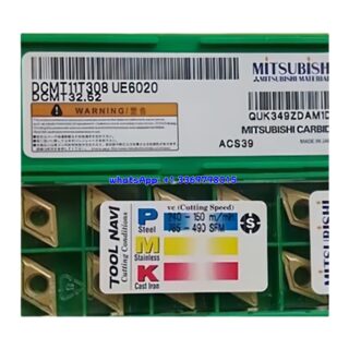Original Mitsubishi DCMT11T308 UE6020 Carbide Insert - Diamond 55° | Steel & More (10 PCS)