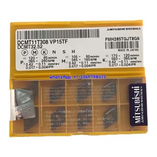 Original Mitsubishi DCMT11T308 VP15TF Carbide Insert - Diamond 55° | Steel, Stainless Steel (10 PCS)
