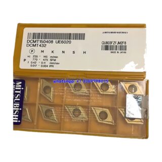 Original Mitsubishi DCMT150408 UE6020 Carbide Insert - Diamond 55° (10 PCS)