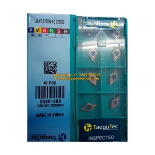 Original TaeguTec DCMT070204-FG TT8020 Carbide Turning Insert - Diamond 55° | Cast Iron (10 PCS)