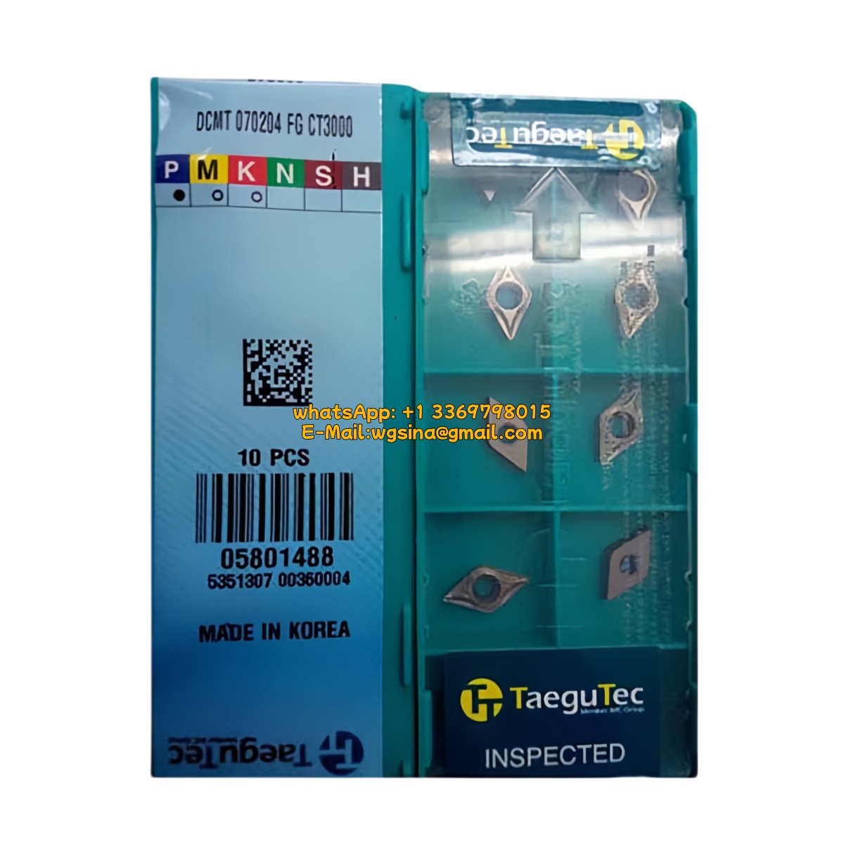 Taegutec 070204 CT3000 Carbide Insert (10 PCS)