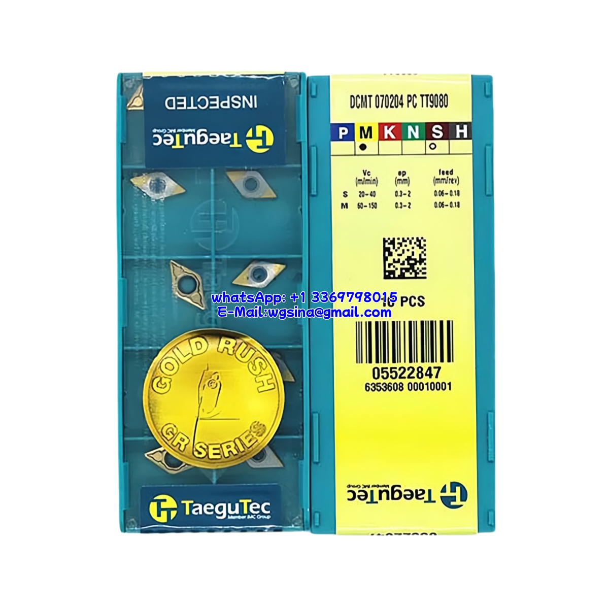 Taegutec 070204 TT9080 Carbide Insert | Titanium (10 PCS)
