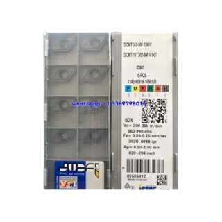 Original Iscar 11T302-SM IC907 Carbide Turning Insert | Stainless Steel & More (10 PCS) DCMT DCMT 11T302-SM IC907