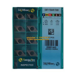 Original TaeguTec 11T304 CT3000 Carbide Insert (10 PCS) DCMT MT DCMT 11T304 MT CT3000