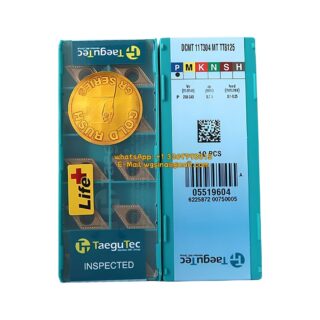 Original TaeguTec 11T304 TT8125 Carbide Insert | Steel (10 PCS) DCMT MT DCMT 11T304 MT TT8125