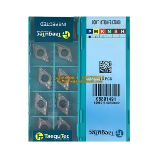 Original TaeguTec 11T308 CT3000 Carbide Insert (10 PCS) DCMT FG DCMT 11T308 FG CT3000
