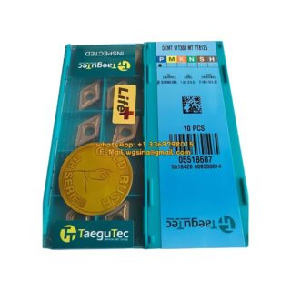 Original TaeguTec 11T308 TT8125 Carbide Insert | Steel (10 PCS) DCMT MT DCMT 11T308 MT TT8125