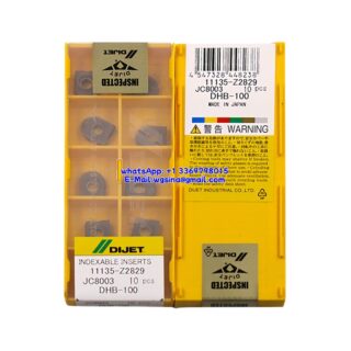 Original DIJET DHB-100 JC8003 Carbide Insert - Diamond 55° (10 PCS)
