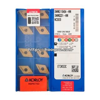 Original Korloy DNMG110404-HM NC3020 Carbide Turning Insert - Diamond 55° | Steel & More