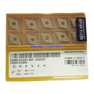 Original Mitsubishi DNMG110404-MA UE6020 Carbide Insert - Diamond 55° | Steel, Carbon Steel (10 PCS)