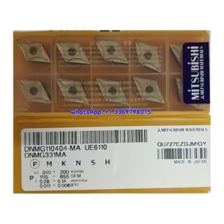 Original Mitsubishi DNMG110404-MA UE6110 Carbide Insert - Diamond 55° | Steel, Stainless Steel (10 PCS)