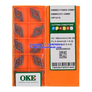 Original OKE DNMG110404-OMM OP1215 Carbide Insert - Diamond 55° (10 PCS)