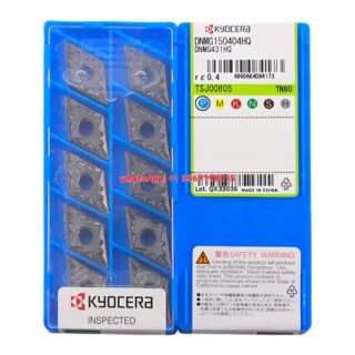 Original Kyocera DNMG150404-HQ TN620 Carbide Turning Insert - Diamond 55° | Steel (10 PCS)