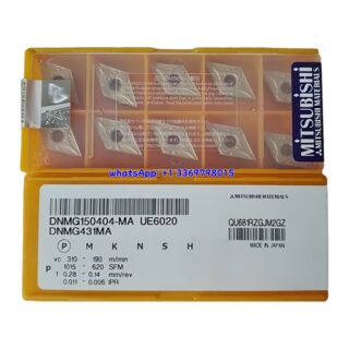 Original Mitsubishi DNMG150404-MA UE6020 Carbide Insert - Diamond 55° | Steel & More (10 PCS)