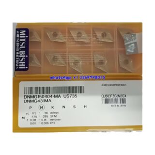 Original Mitsubishi DNMG150404-MA US735 Carbide Insert - Diamond 55° | Steel (10 PCS)