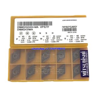 Original Mitsubishi DNMG150404-MA VP15TF Carbide Insert - Diamond 55° | Steel, Stainless Steel (10 PCS)