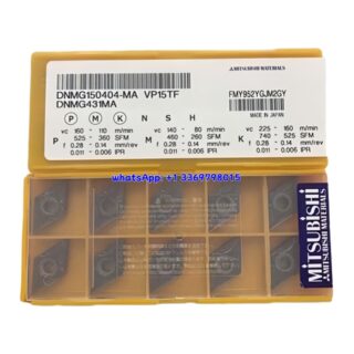 Original Mitsubishi DNMG150404-MA VP15TF Carbide Insert - Diamond 55° | Steel & More (10 PCS)