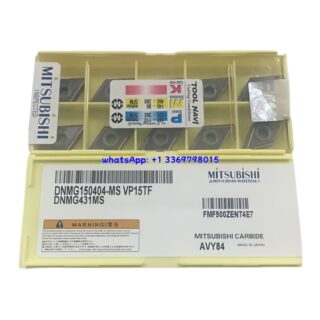 Original Mitsubishi DNMG150404-MS VP15TF Carbide Insert - Diamond 55° | Steel, Stainless Steel (10 PCS)
