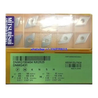 Original Mitsubishi DNMG150404 NX2525 Carbide Insert - Diamond 55° | Steel, Stainless Steel (10 PCS)