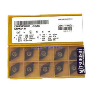 Original Mitsubishi DNMG150404 UC5115 Carbide Insert - Diamond 55° | Steel (10 PCS)