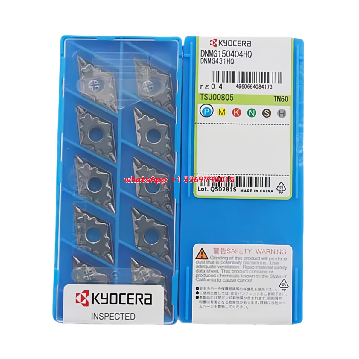 Kyocera DNMG150404HQ Carbide Insert - Diamond 55° (10 PCS)