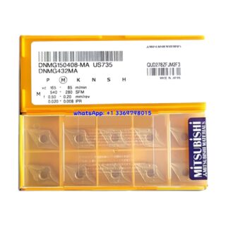 Original Mitsubishi DNMG150408-MA US735 Carbide Insert - Diamond 55° | Steel (10 PCS)