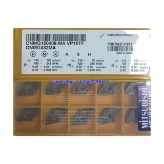 Original Mitsubishi DNMG150408-MA VP15TF Carbide Insert - Diamond 55° | Steel, Stainless Steel (10 PCS)