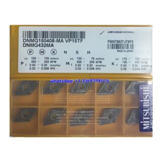Original Mitsubishi DNMG150408-MA VP15TF Carbide Insert - Diamond 55° | Steel & More (10 PCS)