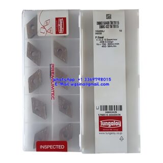Original Tungaloy DNMG150408-TM T9115 Carbide Insert - Diamond 55° | Steel (10 PCS)