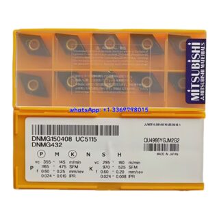 Original Mitsubishi DNMG150408 UC5115 Carbide Insert - Diamond 55° | Cast Iron (10 PCS)